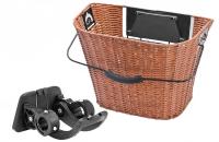 Велокорзина Eastman передняя, пластик (под дерево), быстросъемное крепление