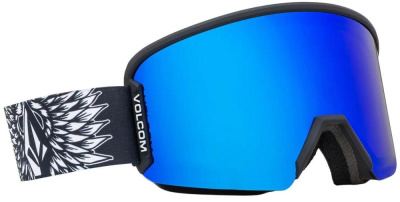 Очки горнолыжные со сменной линзой VOLCOM GARDEN 2 JAMIE LYNN BLUE CHROME lens/YELLOW bonus lens Очки горнолыжные со сменной линзой VOLCOM GARDEN 2 JAMIE LYNN BLUE CHROME lens/YELLOW bonus lens