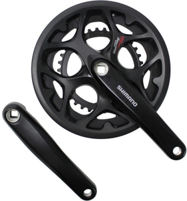 Шатуны Shimano Tourney, А070, 170мм, 50/34, квадрат, защита, с болтами, черн