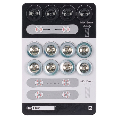 Болты для креплений Burton M6x16MTG HDWR silver (комплект на два крепления)