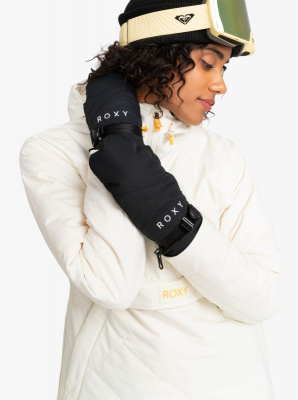 Варежки сноубордические женские ROXY JETTY SOLID MITT TRUE BLACK  от магазина Адреналин