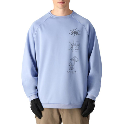 Толстовка 686 BONDED FLEECE CREW PURPLE IMPRESSION Толстовка 686 BONDED FLEECE CREW PURPLE IMPRESSION