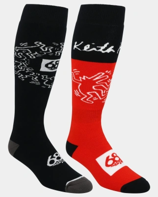 Носки сноубордические 686 KEITH HARING SOCK 2PK ASSORTED - 2 пары от магазина Адреналин