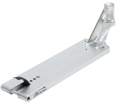 Дека для трюкового самоката Комета Немезида 5.5X21" серебро от магазина Адреналин