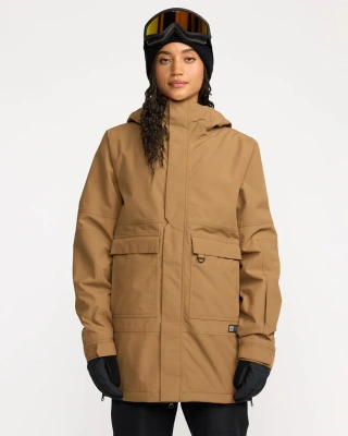 Сноубордическая женская куртка VOLCOM QC CRUISER INS PARKA BRONZE от магазина Адреналин