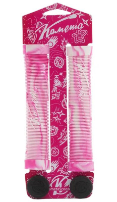 Грипсы для трюкового самоката Комета Альфа бело-розовые от магазина Адреналин