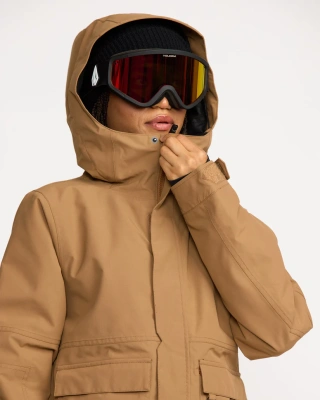 Сноубордическая женская куртка VOLCOM QC CRUISER INS PARKA BRONZE от магазина Адреналин