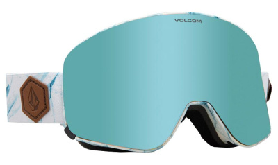 Очки горнолыжные со сменной линзой VOLCOM ODYSSEY WHITE ICE ICE CHROME Lens/ DARK GREY bonus lens