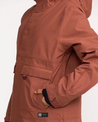 Сноубордическая женская куртка VOLCOM QC CRUISER INS PARKA Henna от магазина Адреналин
