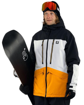 Куртка сноубордическая М Horsefeathers HALEN II JACKET ( (black/radiant yellow) от магазина Адреналин