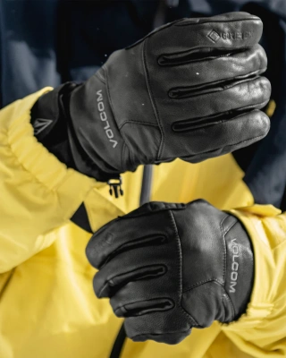 Перчатки сноубордические VOLCOM  GAAAS GORE-TEX GLOVE BLACK от магазина Адреналин