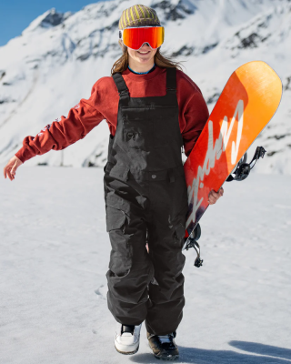 Сноубордический полукомбинезон женский CRESTON 3D STRETCH BIB OVERALL BLACK