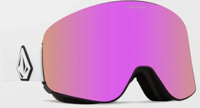 Очки горнолыжные со сменной линзой VOLCOM ODYSSEY MATTE WHITE PINK CHROME lens/YELLOW bonus lens Очки горнолыжные со сменной линзой VOLCOM ODYSSEY MATTE WHITE PINK CHROME lens/YELLOW bonus lens