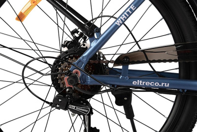 Электровелосипед  Eltreco White синий матовый от магазина Адреналин