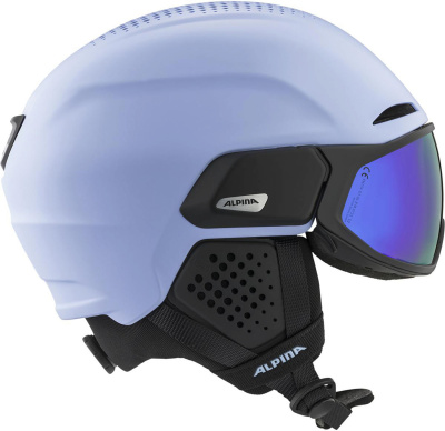 Горнолыжный шлем с визором Alpina Alto Q-Lite Lilac-Black Matt от магазина Адреналин