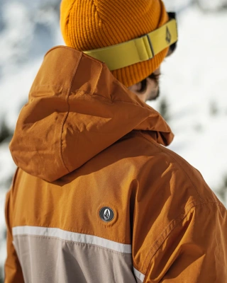 Сноубордическая куртка VOLCOM  NIGHTBREAKER 20K JKT CHESTNUT BROWN от магазина Адреналин