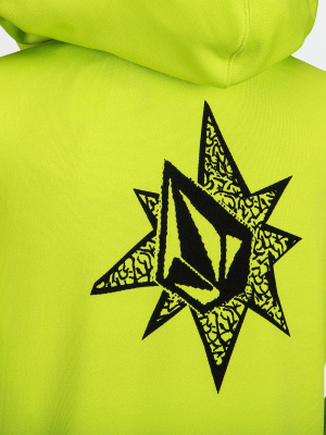 ТОЛСТОВКА Ж ТРИК VOLCOM SPRING SHRED HOODY LIME ТОЛСТОВКА Ж ТРИК VOLCOM SPRING SHRED HOODY LIME