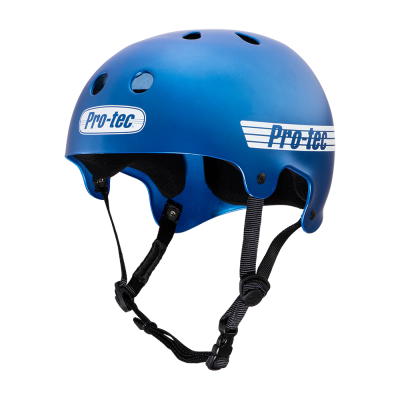 Шлем для роликов и трюковых самокатов Pro-Tec Old School Skate Matte Metallic Blue  от магазина Адреналин