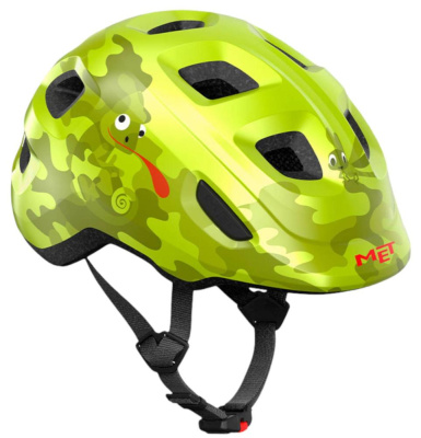 Велошлем детский Met Hooray Lime Chamaleon 2025