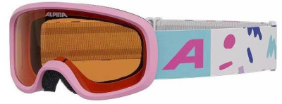 Очки горнолыжные детские Alpina Piney 2.0 Rose Matt/Orange S2 