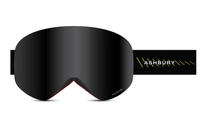 Горнолыжные очки со сменной линзой на магнитах ASHBURY HORNET FREQUENCY (DARK SMOKE/YELLOW) от магазина Адреналин
