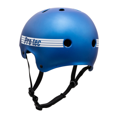 Шлем для роликов и трюковых самокатов Pro-Tec Old School Skate Matte Metallic Blue  от магазина Адреналин