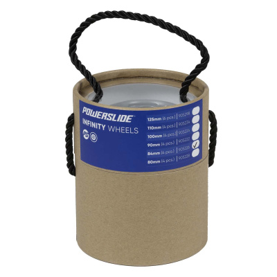 Комплект колес для роликов POWERSLIDE Infinity 84/85A, 4-pack Silver/Grey  от магазина Адреналин