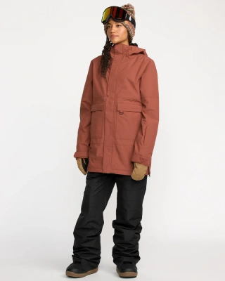 Сноубордическая женская куртка VOLCOM QC CRUISER INS PARKA Henna от магазина Адреналин