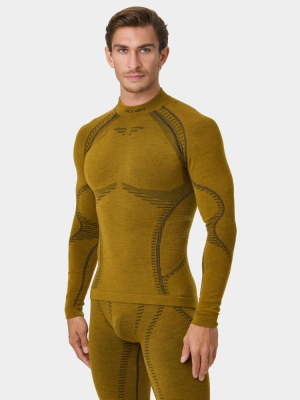 Термобелье Accapi кофта длинный рукав Ergowool Long Sleeve Shirt Mustard/Black