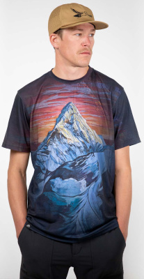 Футболка сноубордическая Jones Tee Ama Dablam SS Dark Gray Футболка сноубордическая Jones Tee Ama Dablam SS Dark Gray