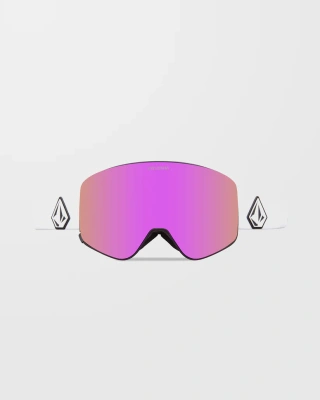 Картинка Очки горнолыжные со сменной линзой VOLCOM ODYSSEY MATTE WHITE PINK CHROME lens/YELLOW bonus lens от магазина Адреналин Очки горнолыжные со сменной линзой VOLCOM ODYSSEY MATTE WHITE PINK CHROME lens/YELLOW bonus lens от магазина Адреналин