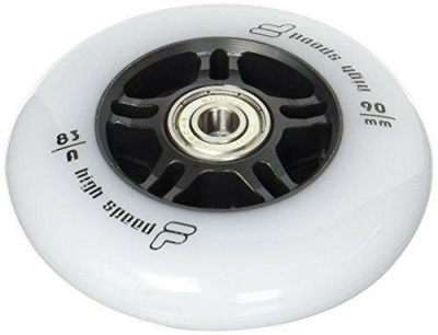 Комплект колес для роликов Fila колеса 90mm 83A+подшипник ABEC 9 +AS (8mm) 8 штук серые