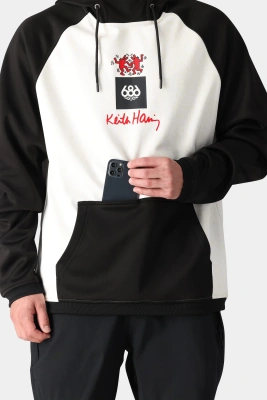 Картинка Толстовка 686 BONDED FLEECE HOODY KEITH HARING WHITE COLORBLOCK от магазина Адреналин Толстовка 686 BONDED FLEECE HOODY KEITH HARING WHITE COLORBLOCK от магазина Адреналин